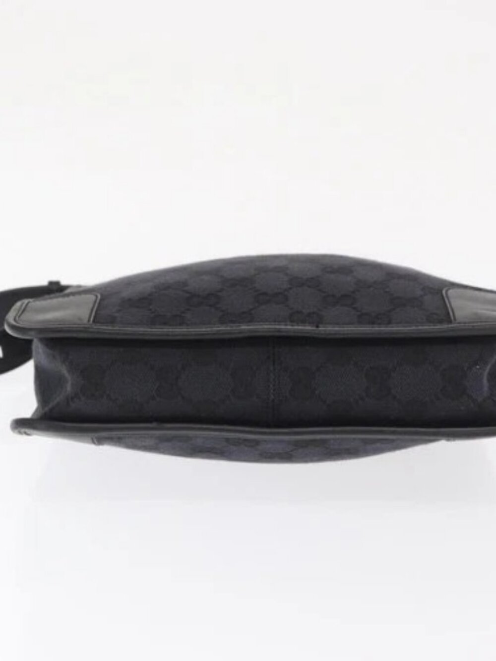 GUCCI GG Canvas Shoulder Bag Black Silver 001 - Picture 9 of 16